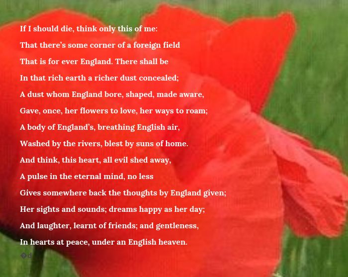 Remembrance poems in full that honour the fallen